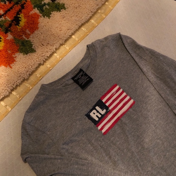 Vintage 90’s/Y2k Ralph Lauren American Flag Tee 🐞 - Picture 3 of 4